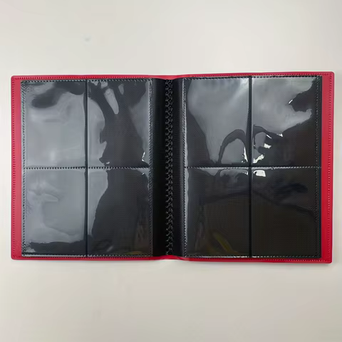 Trading card binder 4 pockets, 20 pages of 160 cards, side loading card book, football basketball card collector 10 best sales card binder 4 pocket - №2