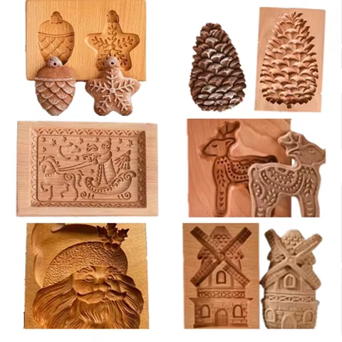 8 best sales wooden cookie molds - №5