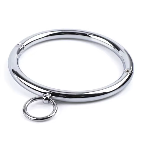 Metal Collar Neck Ring BDSM Bondage Positioning Choker Adult Games Sex Toys For Man Woman Restraints 8 best sales heavy steel bdsm collar - №4