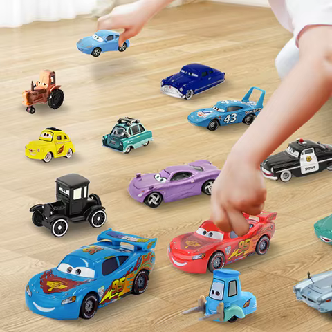 Cars Disney Pixar Cars Lightning McQueen Mater Jackson Storm The King Mater 1:55 Metal Alloy Car Toy Model Toys Children Gifts 12 best sales toy for boy - №7