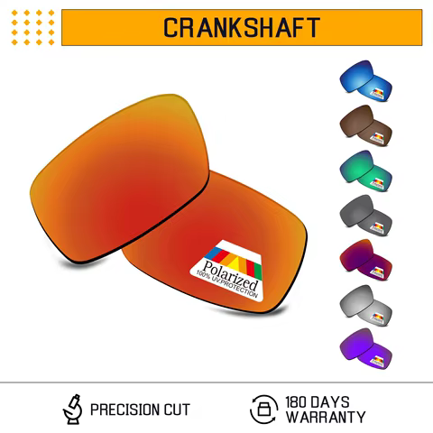 Bwake Polarized Replacement Lenses for-Oakley Crankshaft OO9239 Sunglasses Frame - Multiple Options 12 best sales rayban 3386 polarize cam - №5