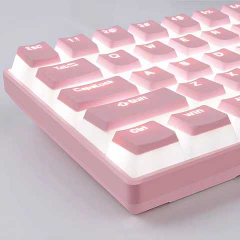 129Keys Keyboard Keycap OEM Profile PBT Material Key Cap for Mx Hot Swap Mechanical Keyboard Switch Transparent Pudding Keycaps 10 best sales g512 logitech - №1