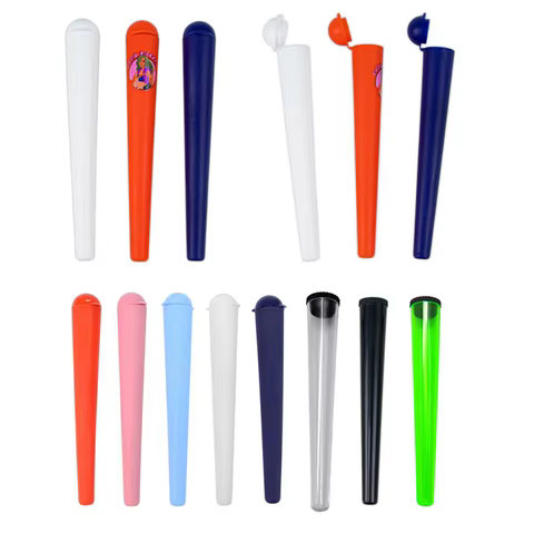10pcs Cig Paper Sealed Container 118mm 115mm KING SIZE Pill Box Plastic Tubes Tablets Storage Holder Tube Accessories 10 best sales sniff tube - №10