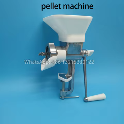 Feed Pellet Machine Household Cat Food Rabbit Food Bird Food Manual Pelletizer for Pets Fowls Chickens Fish Dog 10 best sales fish feed pellet machine - №1