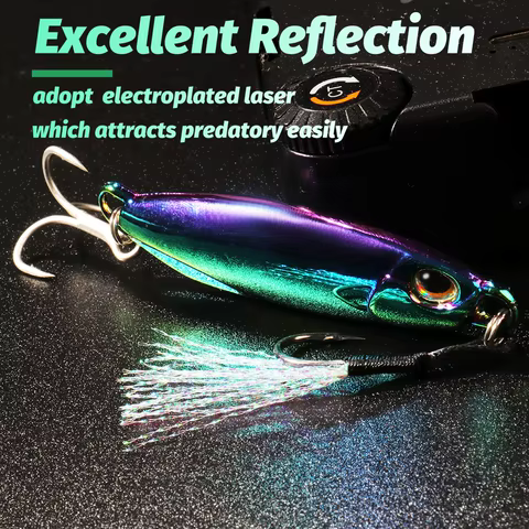 Metal Jig Fishing Lure 10g 20g 30g 40g Shore Casting Swimbait Spoon Spiner Laser LAKE Pesca Ocean Tackle Wobbler Artificial Bait 10 best sales illy - №6