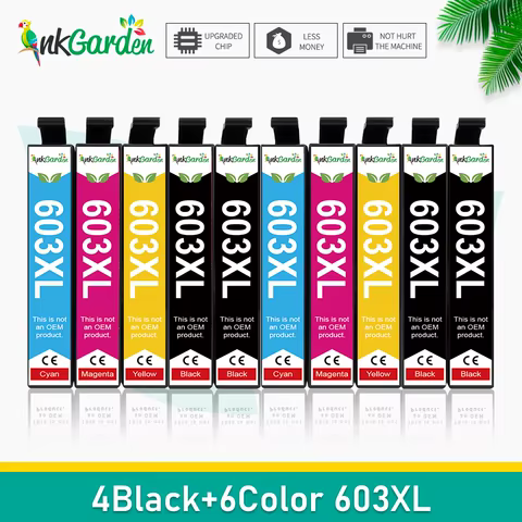 603XL 603 ink XL Compatible Cartridge For Epson T603 Expression Home XP 2100 2105 3100 3105 4100 4105 Printer 10 best sales spongeless ink cartridge - №10