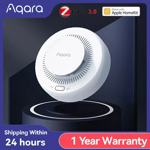 Original Aqara Smoke Detector Sensor Zigbee 3.0 Fire Alarm Monitor Sound Alert Home Security APP Work With Xiaomi Mihome Homekit 10 best sales aqara presence sensor - №6