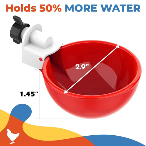 Automatic Chicken Duck Drinking Cup Drinker 5-20Pcs Chicken Feeder Plastic Poultry Farm Water Drinking Cups Kit Easy Installatio 10 best sales chicken drinker - №6