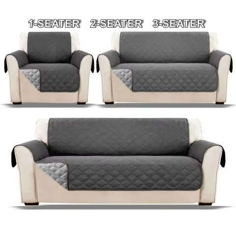 Waterproof Sofa Cover for Dog Pet Kids Quilted Anti-wear Couch Cover Recliner Armchair Furniture Slipcovers 1/2/3 Seater Protect 10 best sales recliner cover - №7