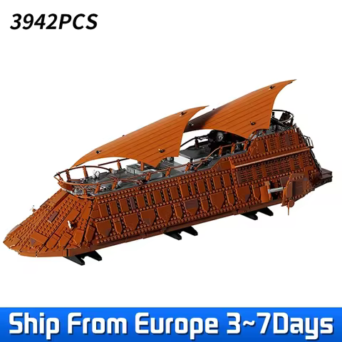 3942pcs Jabba Sail Barge Model Building Blocks Puzzle Bricks DIY Assembly Toys for Adult Kids Christmas Gifts Compatible 75397 6 best sales puzzle sailor moon - №2
