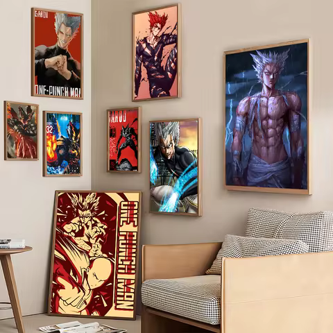 Hero Hunter Garou One Punch Poster Home Living Room Bedroom Bar Cafe Art Decor 8 best sales one punch man poster - №3