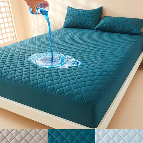 1pc 3D Air Fabric Thick Mattress Cover, 100% Waterproof Mattress Protector, Soft and Breathable Fitted Bed Sheet (No Pillowcase) 10 best sales game of thrones earrings - №6