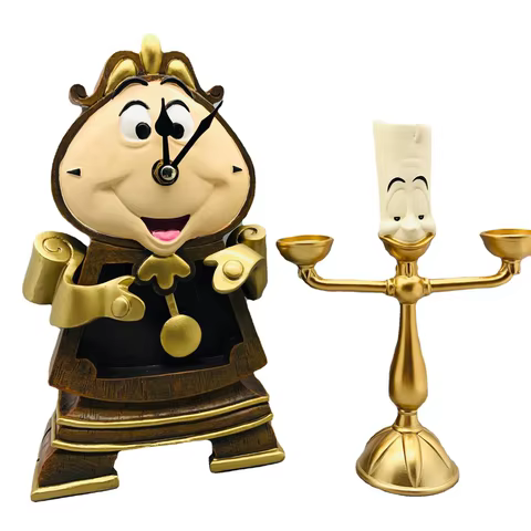 Disney Beauty And The Beast Cogsworth Mr Clock 24cm Action Figure Figurine Collection Decoration Toys Pvc Model Christmas Gifts 10 best sales beauty and the beast figurines - №3
