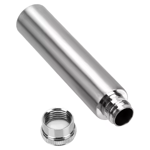 HILIFE Hip Flask 1/1.5oz Whisky Bottle Stainless Steel Round Bottom Tubular Wine Pot Portable Alcohol Bottles Wine Accessories 12 best sales alcohol pocket bottle - №3