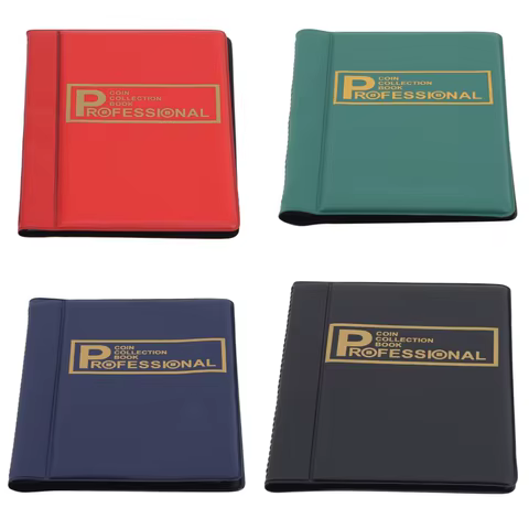 480/120 Coins Storage Book Commemorative Coin Collection Album Holders Collection Volume Folder Hold Multi-Color Empty Coin 12 best sales album coin - №4