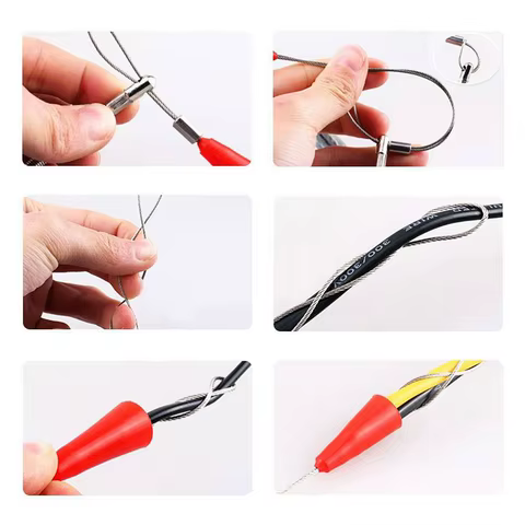 Electrician Threading Device 5/10/15/20/25/30/50M Cable Wire Threader Puller Lead Device Construction Electrician Hand Tools 10 best sales technician - №6