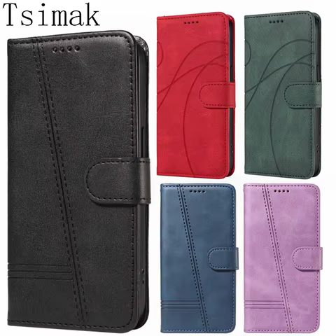 Wallet Case For Samsung A15 A25 A35 A55 5G Flip Leather Stand Card Book Coque for Galaxy A05 A05S M15 M35 M55 M 35 Phone Cover 12 best sales samsung a15 flip case - №4