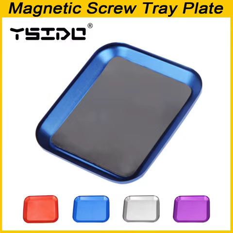 RC Repair Tool Aluminium Alloy Magnetic Screw Tray Plate For Airplane Car Boat Crawler Axial SCX10 D90 D110 Model Repair Tool 6 best sales nirvana flag - №2
