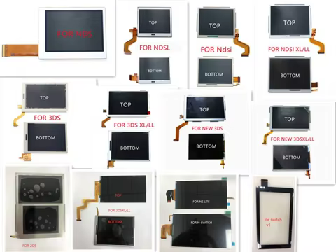 Top Upper or Bottom Lower LCD Display Screen for Nintendo DS Lite For NDSL For ndsi For 3DS New 3DS XL LL For 2DS XL For switch 10 best sales switch oled display - №7