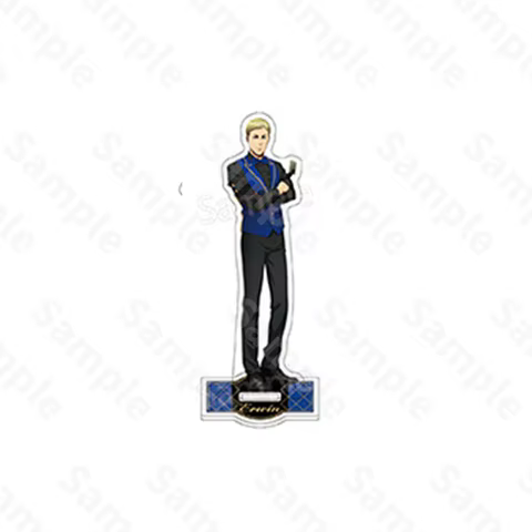41styles Attack on Titan Poker Levi Acrylic Stand Eren Acrylic Desk Ornaments Anime Hange Figure Cosplay Toys Erwin Stand Plates 12 best sales house kitchen - №11