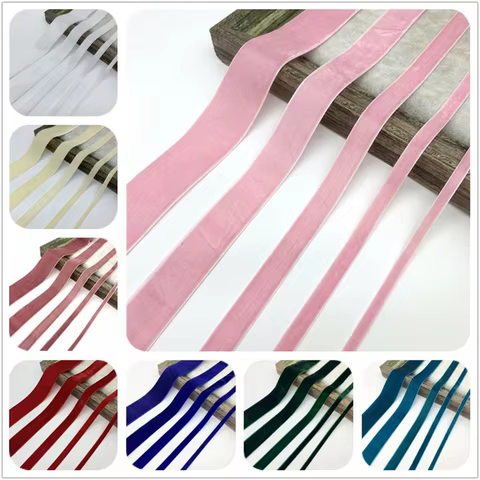 6mm 10mm 15mm 20mm 25mm 38mm Velvet Ribbon For Handmade Gift Bouquet Wrapping Supplies Home Party Decorations Christmas Ribbons 10 best sales christmas handmade - №7
