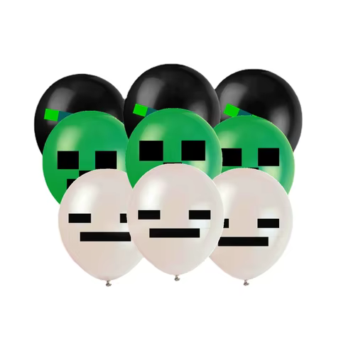 Anime Games My World Action Craft Figures Latex Balloons Baby Birthday Party Decorations Kids Latex Balls Toys 10pcs 8 best sales penis balloon - №7