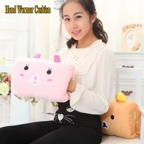 Creative Hand Warming Pillow Nap Pillow Cushion Plush Toys Travel Essentials Children's Day Gifts Sleeping Pillows Home Textile 10 best sales furry body pillow - №6