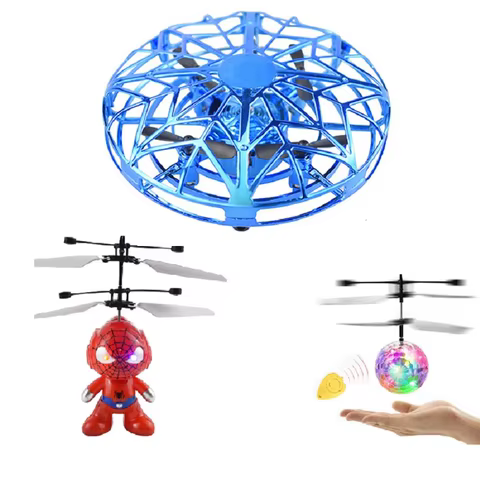 Mini drone RC drone UFO fly Helicopter UFO nfraed Hand Sensing Aircraft Electronic Model flying ball Good package dropshipping 10 best sales rc ufo - №9