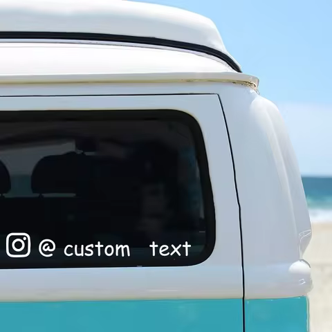 User Name Custom Personalized Instagram Vinyl Decals Motorcycle for Instagram FACEBOOK Customization Needs Remarks Car Sticker 6 best sales my name is sticker - №2