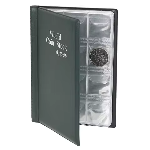 For Collector Coin Holder Albums Mini Penny Coin Storage Bag Collecting Money Organizer 120 Pockets Coins Collection Album Book 12 best sales album coin - №3