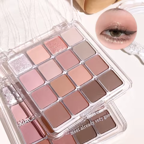 Sixteen-color sunset magic eye shadow plate pearl matte earth color Korean makeup eye shadow 12 best sales youliyoula makeup set - №8