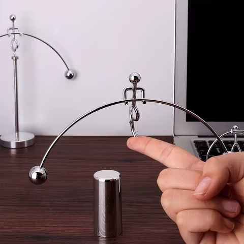 Creative Balance Ball Swing Fun Ornaments Weightlifting Iron Does Not Fall The Small Man Decoration Tumbler 10 best sales fall decoration - №3