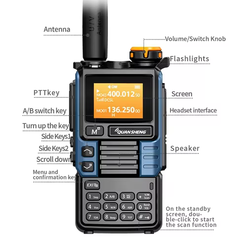 6 best sales vhf uhf transceiver - №1