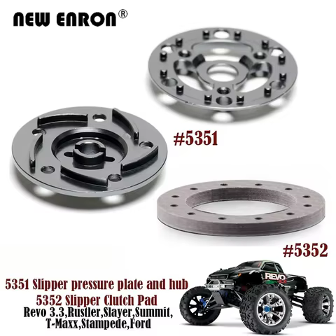 5351 Slipper Pressure Plate 5352 Slipper Clutch Pad for RC Car Traxxas 1/10 Revo 3.3 Rustler Slayer Summit T-Maxx Stampede Slash 8 best sales traxxas revo 3.3 parts - №8