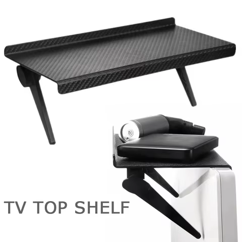 1pc hot selling computer and TV screen top storage rack wireless router, set-top box rack no hole storage home storage artifact 12 best sales roster - №10