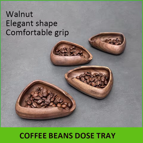 Ceramic/Wood Coffee Beans Dose Trays Weighing Bean Dish Measuring Tray Espresso Coffee Accessories Weighing Tool for Kitchen 8 best sales cute tray - №2