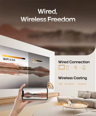 Magcubic Projector HY300 Pro 4K Android 11 Dual Wifi6 290ANSI Allwinner H713 BT5.0 1080P 1280*720P Home Cinema Outdoor Projetor 12 best sales bluth - №2