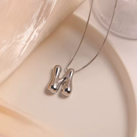 12 best sales balloon letter necklace - №12