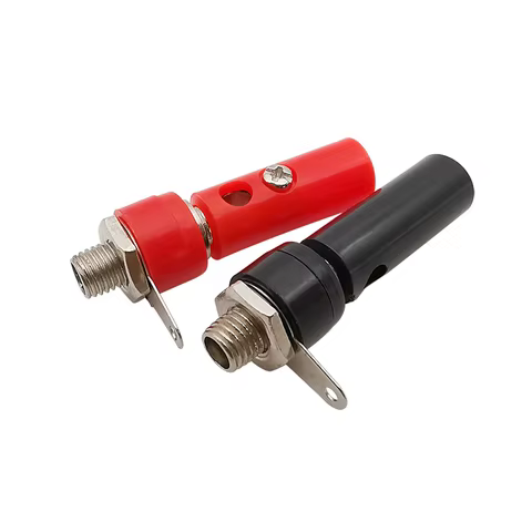 10Pairs 4mm Banana Male Plug + Female Socket Connector Screw Terminal Binding Post Audio Speaker Adapter Black Red 10 best sales banana hifi - №9