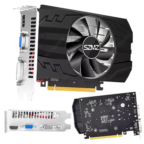 1/2/4GB Graphics Card DDR3/DDR5 Desktop Gaming Video Card HDMI-Compatible VGA DVI PCI-E 16X Low Profile Graphics Cards for PC 8 best sales gtx 1080 shroud - №6