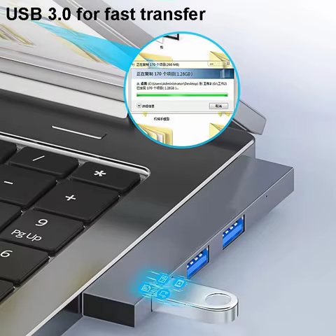 4-in-1 USB C HUB 3.0 PD 60W Type C 3.1 Multi Ports USB Splitter OTG Adapter USB HUB For Xiaomi Lenovo Macbook Pro 13 15 Air Pro 8 best sales lenovo laptop accessories - №4
