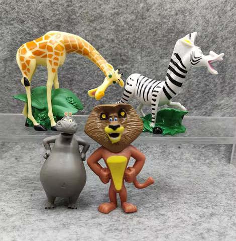 Movie Disney Madagascar Animal Lion Zebra Giraffe Collection Figures Boys Toys Gifts Model Dolls 12 best sales madagascar toy - №6