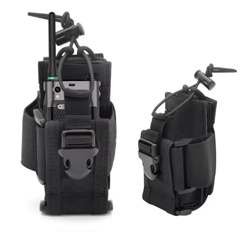 Molle Walkie Talkie Pouch Soft Holster Universal Wireless Radio Door Holder for Motorola Station Cover Contact Device Case 8 best sales motorola gm340 - №6