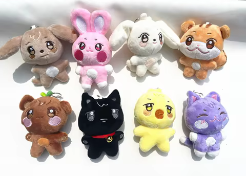 10CM Kpop ATEEZzz Plush Pendant Keychain Aniteez Design Hongjoong Seonghwa Yunho Yeosang San Ming Wooyoung Jongho Accessories 12 best sales pendant plush - №4