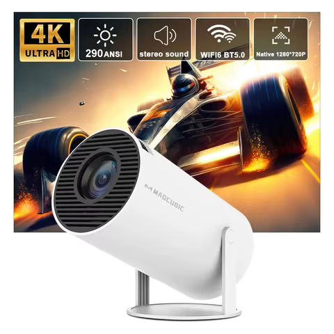 Magcubic Projector HY300 Pro 4K Android 11 Dual Wifi6 290ANSI Allwinner H713 BT5.0 1080P 1280*720P Home Cinema Outdoor Projetor 12 best sales roster - №7