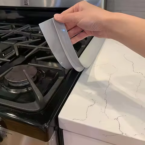 Silicone Gap Strip Kitchen Gas Stove Sealing Strip Kitchen Anti-Oil Anti-Stain Strip Silicone Insert Strip Kitchen Accessories 10 best sales oven seal - №1