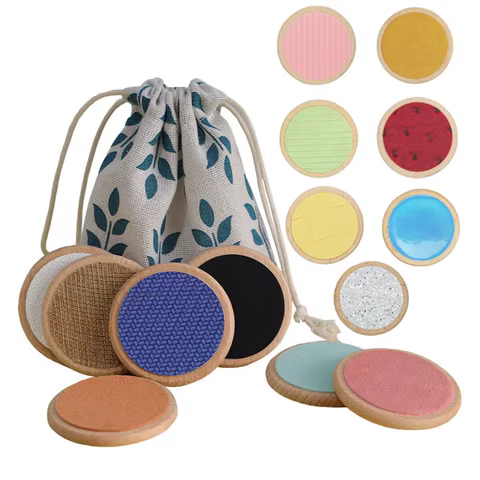 Children Montessori Sensory Toys Tactile Board Matching Game Tactile Classification Color Cognition Memory Training Kids Toys 8 best sales dprk - №3