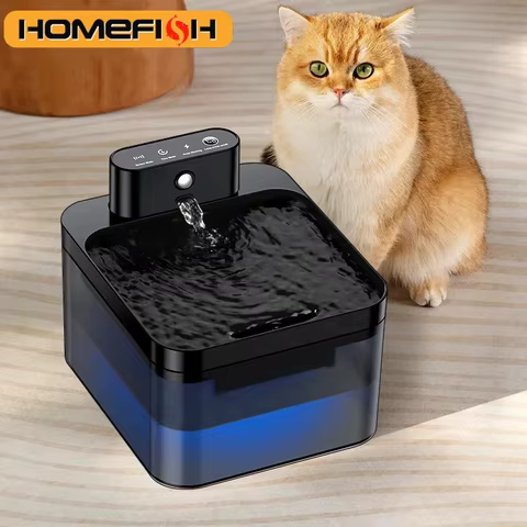 Wireless Automatic Cat Water Fountain 2600mAh Pet Water Dispenser For Dog Cat Infrared Sensor Smart Pet Drinkier Fountain 8 best sales water fountain for cats - №8