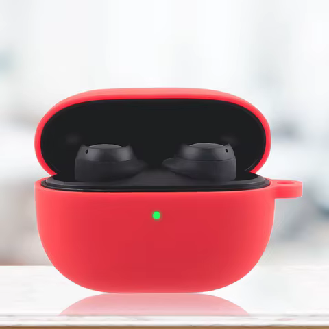 Portable Headphone Box Case with Hook Charging Box Protective Cover Replacement Accessories Anti Scratch for Redmi Buds 3 Lite 12 best sales redmi buds 3 case - №2