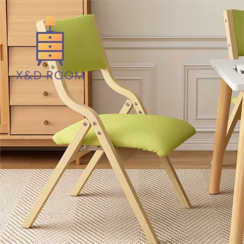 X&D Dining Backrest Chair Household Nordic Minimalist Sofa Without Floor Portable Folding Chair Leisure Chair Dining Table Chair 10 best sales chair for dining room - №3